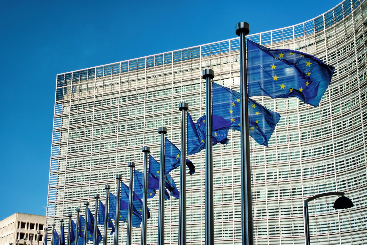 EU-Flaggen in Brüssel