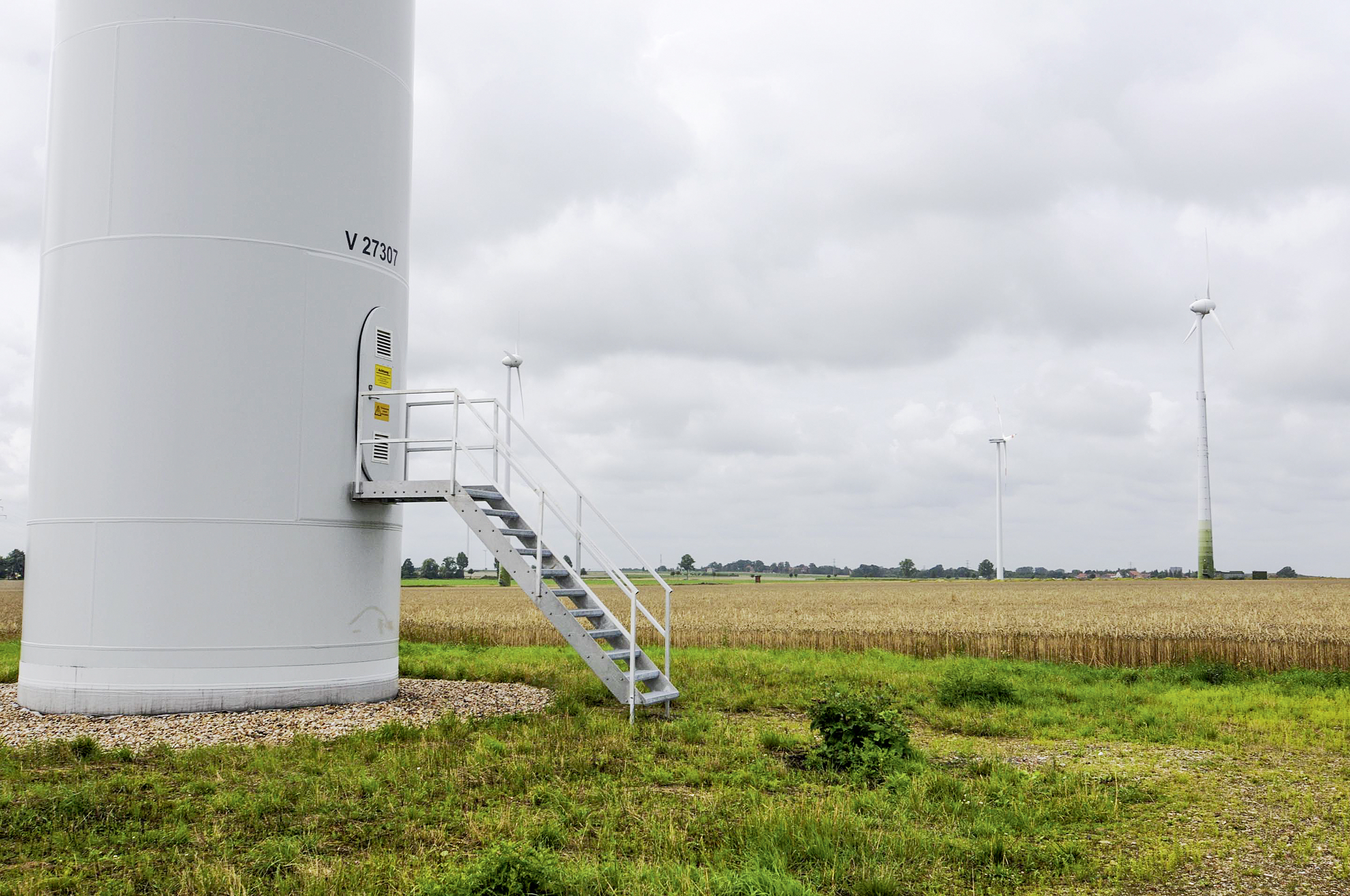 Fuß eines Windrades