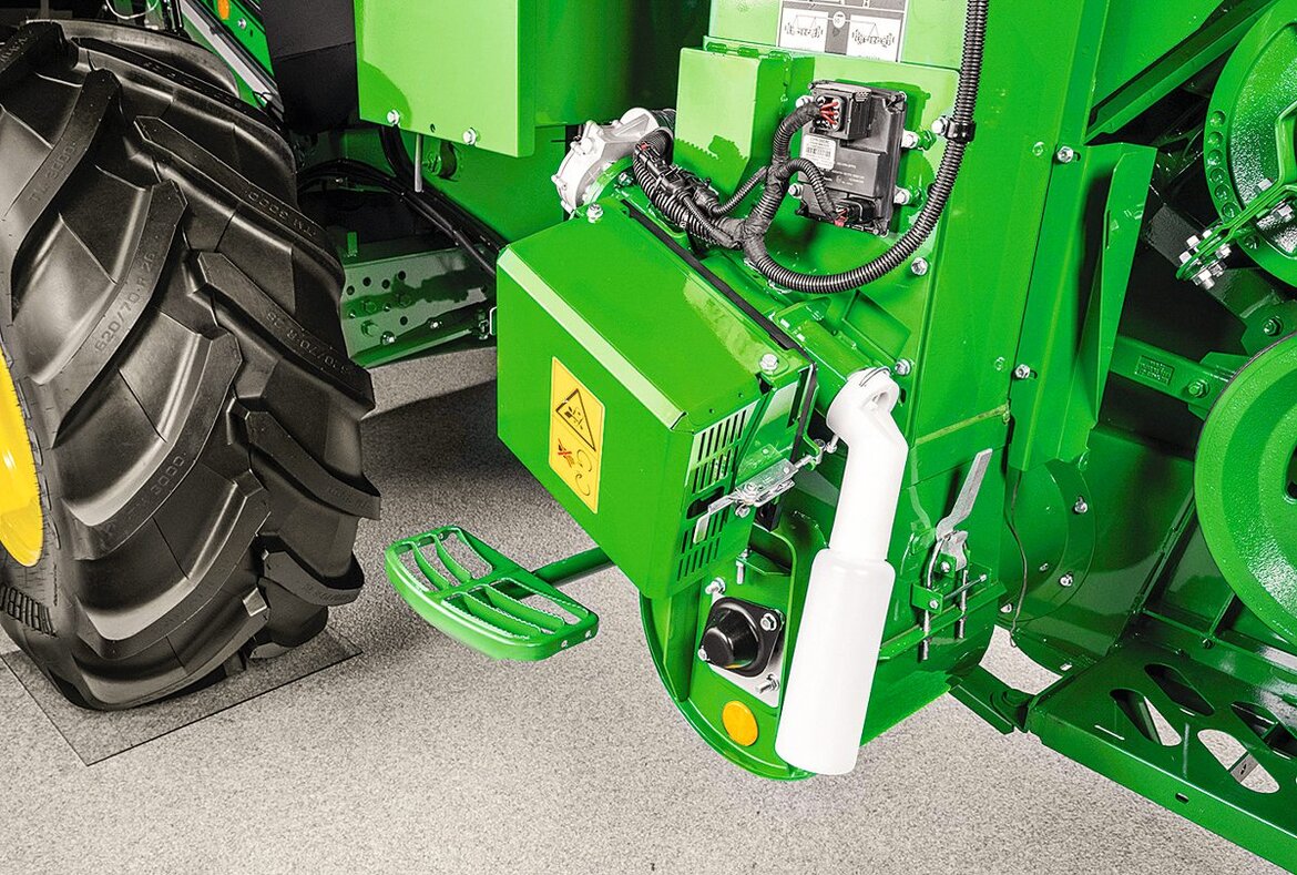 NIRS-Sensor am John Deere Mähdrescher