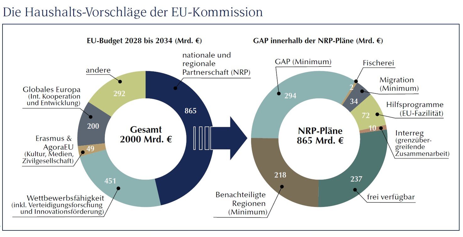 Grafik Haushaltsvorschläge der EU-Kommission