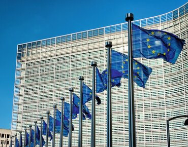 EU-Flaggen in Brüssel