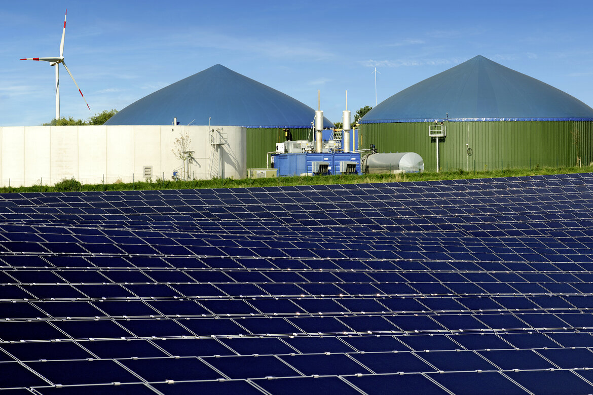 Biogasanlage und PV-Anlage