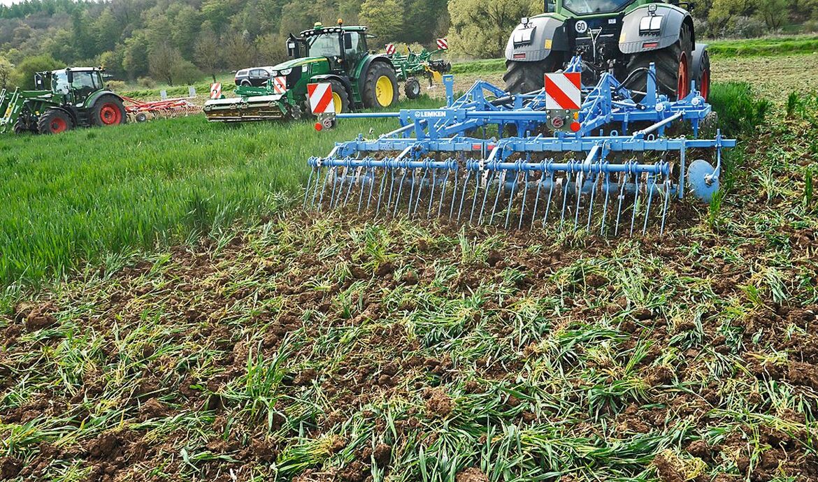 Striegel im Feldeinsatz