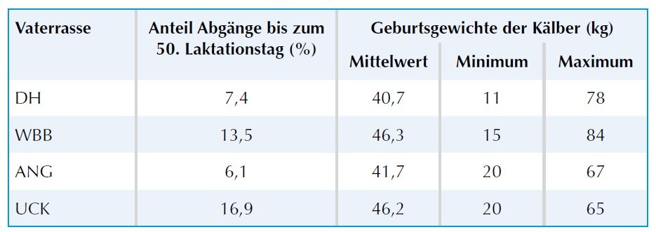 Übersicht auswirkungen des Geburtsgewichts