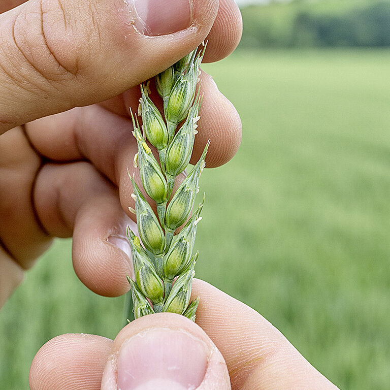 Weizenähre Blühbeginn