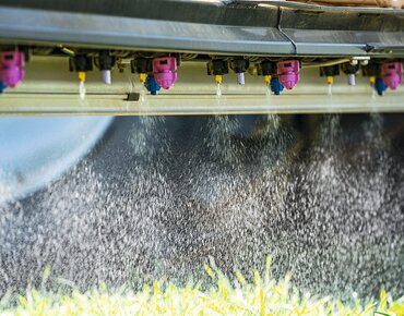 Düsen einer Pflanzenschutzspritze