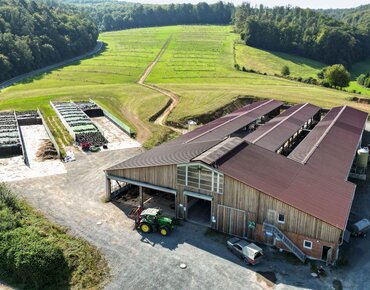 Neuer Kuhstall Versuchsbetrieb Gladbacher Hof