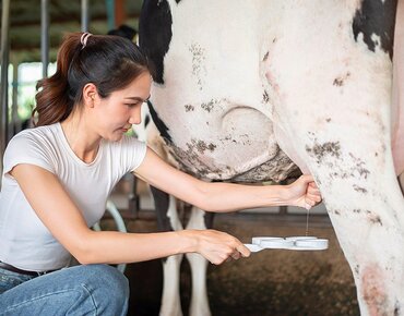 Landwirtin beim CM Test